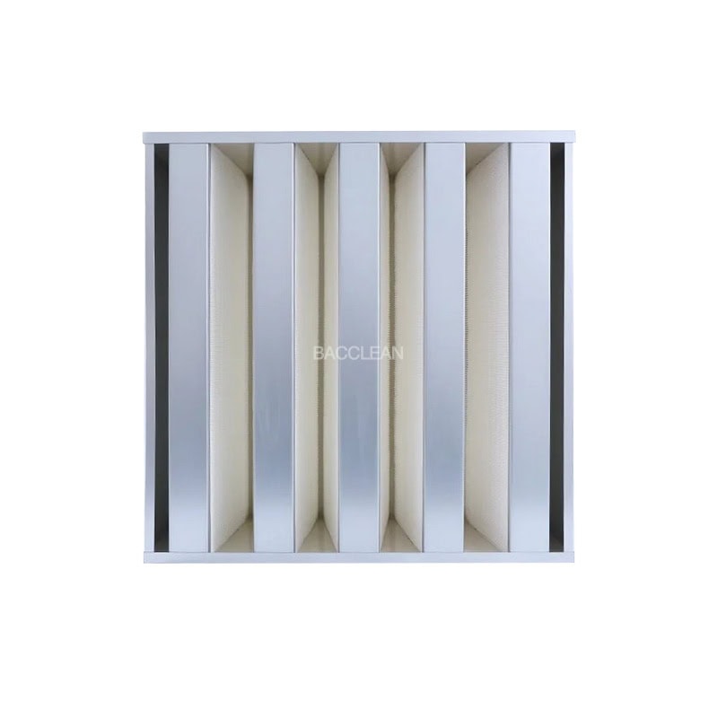 V Bank Filter With Stainless Steel Frame2