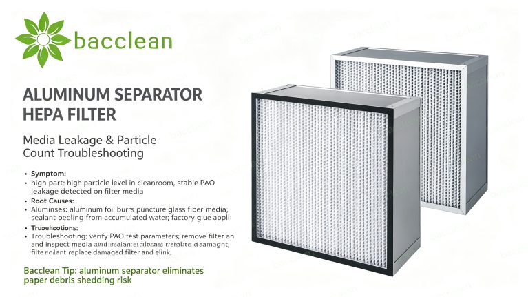 Aluminum Separator HEPA Filter