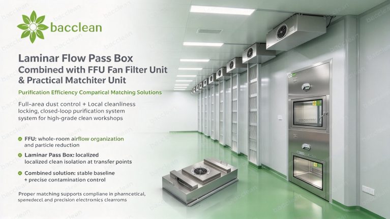 Laminar Flow Pass BoxCombined with FFU Fan Filter Unit Practical Matchiter Unit