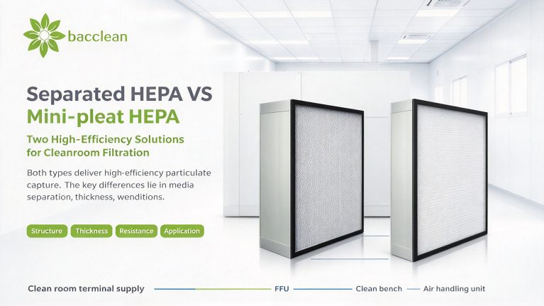 Separated HEPA VS Mini pleat HEPA