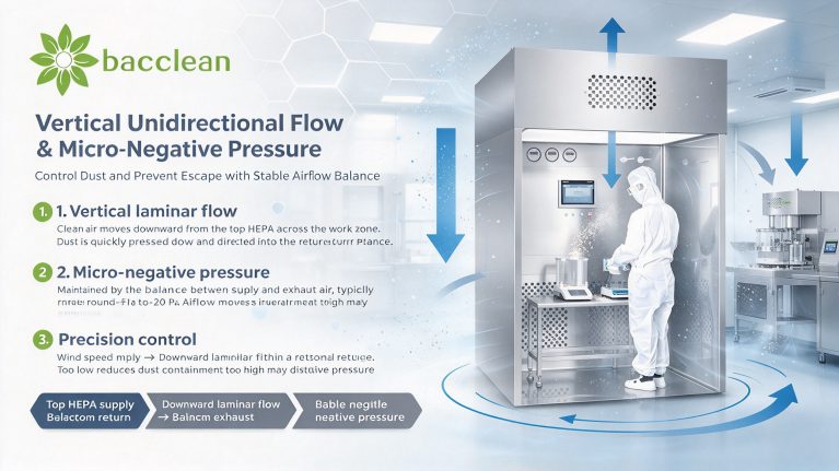 Vertical Unidirectional Flow Micro Negative Pressure